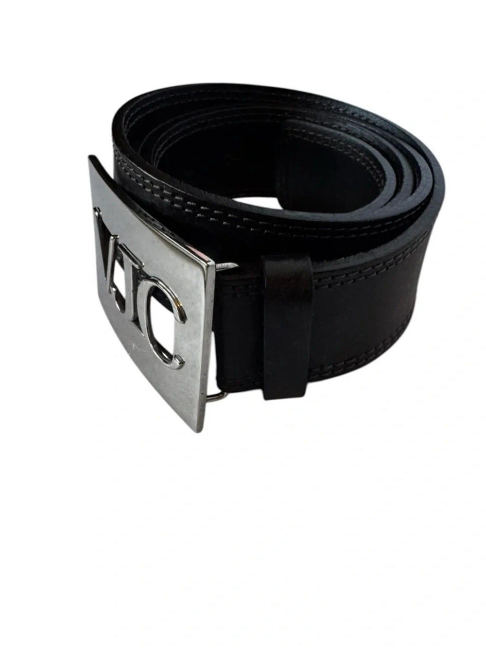 Versace Jeans Couture VJC Dark Brown Faux Leather Belt Size 95